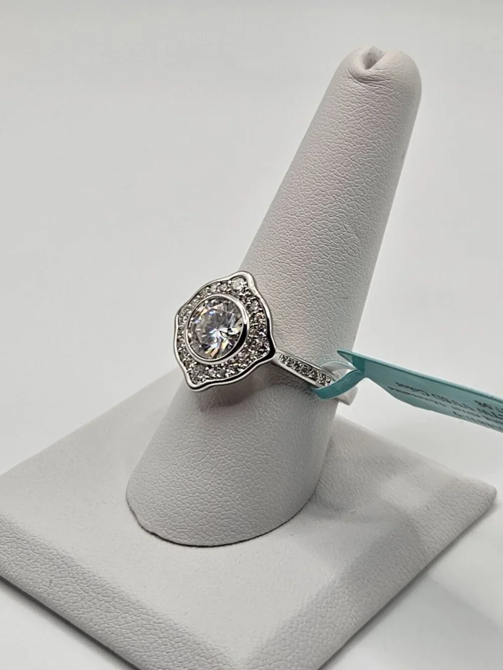 925 Sterling Silver Moissanite Ring 4.43ctw VVS D Size 9